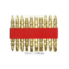 Насадка викруткова двостороння VOREL : PH2 x 60 мм, GOLD. Cr-V. 10 (Шт/Уп.)(DW)