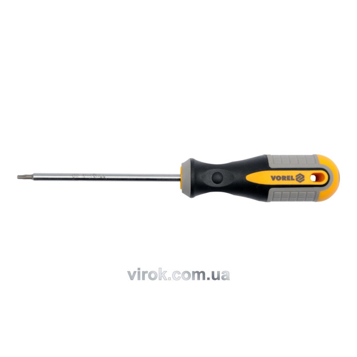 Викрутка зіркова VOREL : TORX-Security Т5 х 75 мм. CrV [12/96/384]