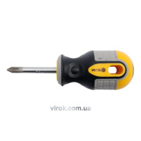 Отвертка крестовая VOREL: "Philips" PH1 х 38 мм. Cr-V [12/60/240]