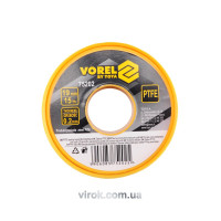 Фум - лента VOREL уплотняющая тефлоновая, l= 15 м, b= 19 мм, h= 0,2мм [200]