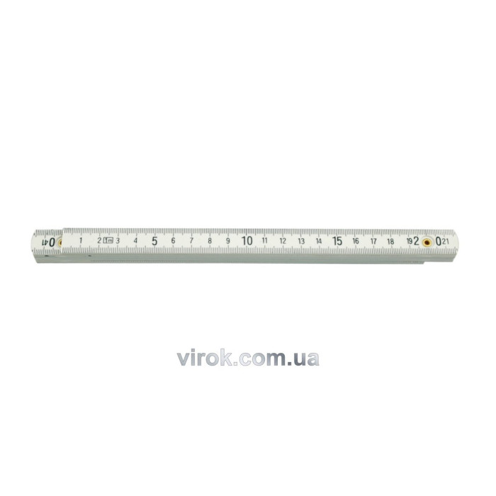 Метр сложенный пластмассовый VOREL : L= 2 м [12/120]