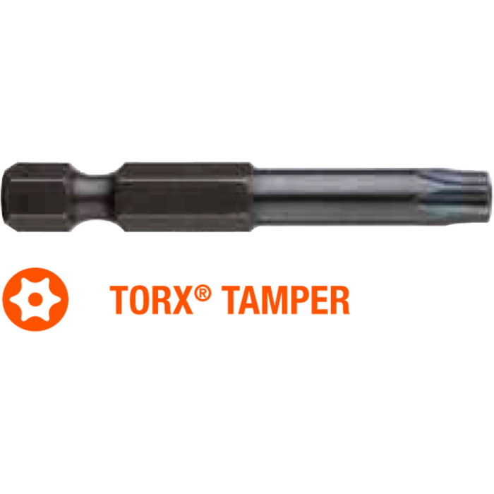 Насадка викруткова USH Industry : TORX Tamper T10T x 50 мм подовжена, Уп. 5 шт.