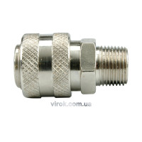 Швидкорознімне з'єднання VOREL з зовнішньою різьбою 1/4" [20/120]