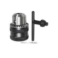 Патрон для дриля VOREL з ключовим затисканням Ø-1,5-13мм, 1/2" [5/40]