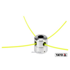 Головка для кріплення жилки до газонокосарок YATO : Ø=2.2-3.0 мм, l=200-430 мм, з алюмінію [25/50]
