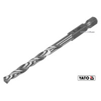 Свердло по металу YATO: HSS6542, Ø=5мм, HEX-1/4", l=86/52мм,для нержав.,конструкт.,легов.сталі(DW)