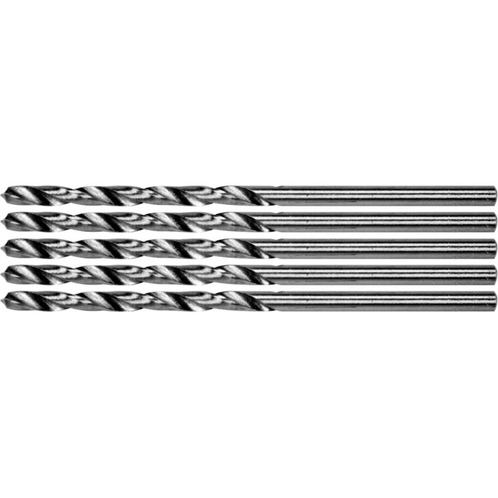 Свердло по металу PREMIUM YATO: HSS 4241, до нержав. і високолегов сталі,литва Ø=2.4х60мм, 5 шт[100]