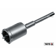 Сверло коронка по бетону YATO: Ø68 x 280 мм с направляющей, хвостовик-SDS+, монолитное(DW)