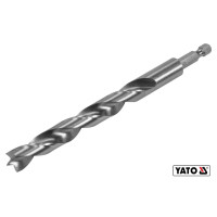 Свердло по дереву YATO : Ø12 x 100/60 мм, хвостовик- HEX 1/4", HSS 4241(DW)