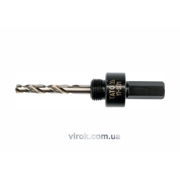 Тримач зі свердлом YATO : HEX, Ø= 5/8", для кільцевих пил Ø=32-200 мм [25/100]