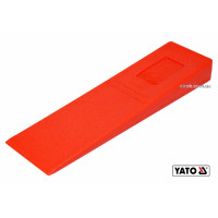 Клин для раскалывания деревьев пластиковый YATO: 300 x 85 x 35 мм, 430 г [20/40]