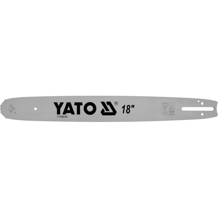 Шина для пили YATO l= 18"/ 45 см (62 ланки)Нап.Тов-0,322" (8 .2мм)для ланц---YT-84956, YT-84960 [20]