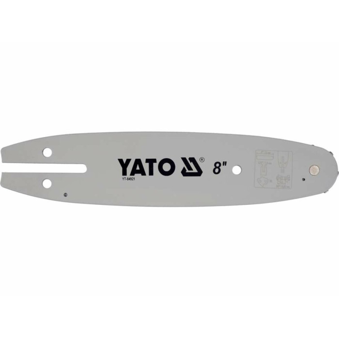Шина для пили YATO l= 8"/ 20см (33 ланки)3/8" (9,52 мм)Т- 0,05"(1,3 мм)YT-849479, пил: YT-82836, 828