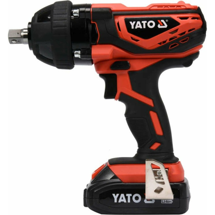 Гайковерт ударний акумуляторний YATO 18В, 2 АГод. квадрат 1/2", 300 Нм. +4 головки [4/64]