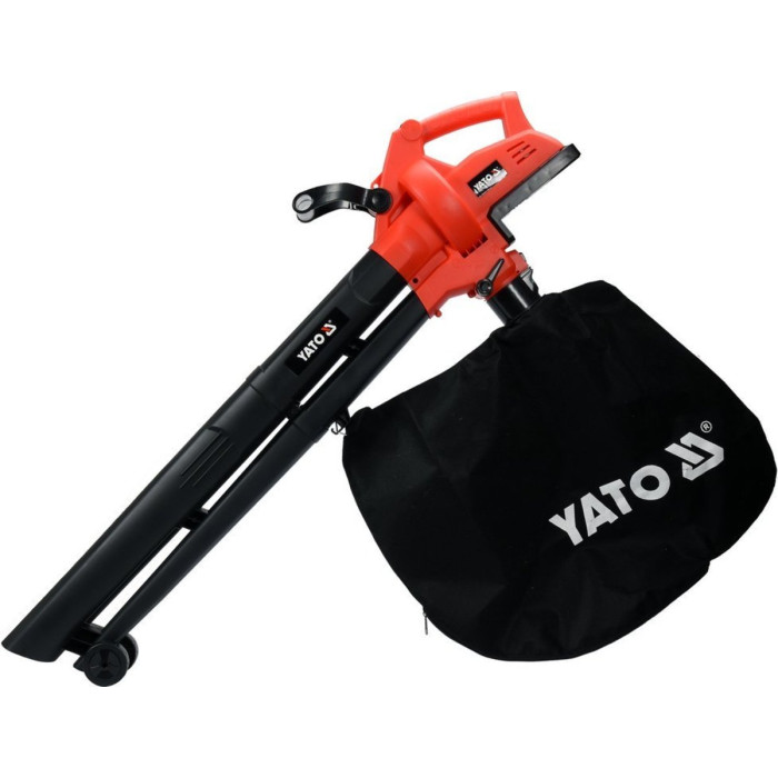 Порохотяг для листя акум. YATO: 12500 об/хв, продуктивність- 8 м³/хв, збірник- 45 л(БЕЗ АКУМУЛЯТОРА)