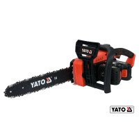 Пила ланцюгова акумуляторна YATO : 36 В (2 x Li-Ion 18 В), 2 АГод, шина- 14"/35 см [2/24]