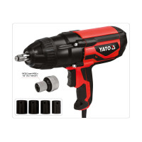 Гайковерт ударний мережевий YATO: 1/4" HEX x 1/2" F, 1020Вт, 600Нм, 2600 об/хв +4 головки і кейс [3]