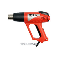 Фен технический сетевой YATO : P= 2000 Вт 0~550°C, с регулятором темп-ры, 5 t°.реж + 6 аксессуары [5]