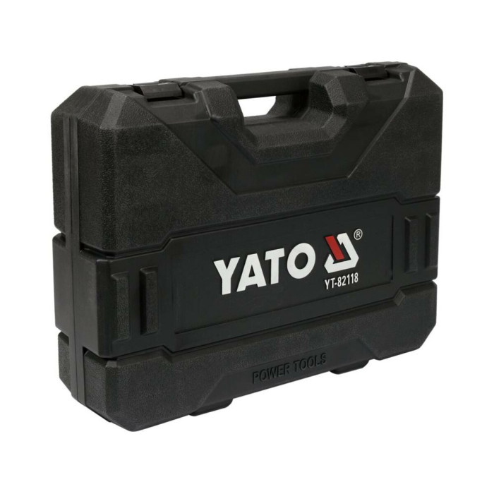 Перфоратор мережевий SDS+ YATO: P= 1100 Вт, J = 4.5 Дж. для свердл Ø≤ 35 мм, 3 свердла і 2 піки [2]