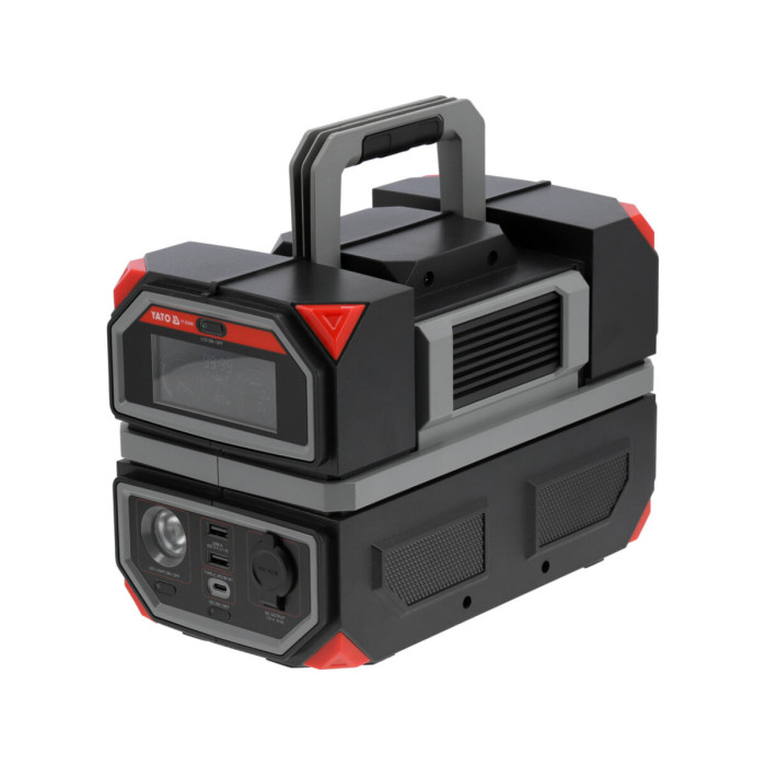 Портативна станція YATO 315 ВтГод, вихід- 300/600 Вт, порти: 230V AC, різні USB
