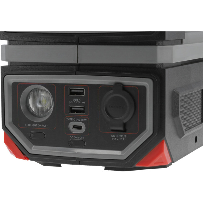 Портативна станція YATO 315 ВтГод, вихід- 300/600 Вт, порти: 230V AC, різні USB