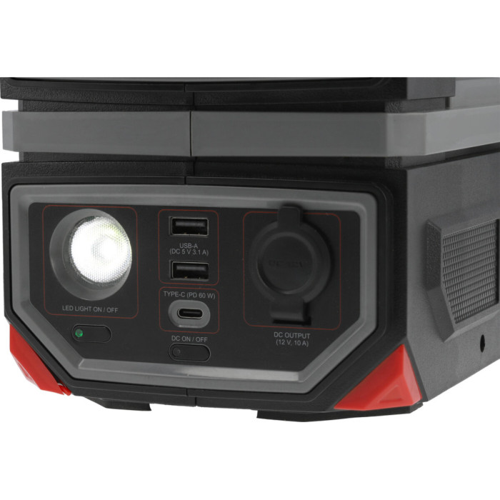 Портативна станція YATO 315 ВтГод, вихід- 300/600 Вт, порти: 230V AC, різні USB