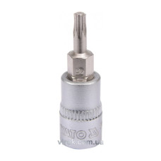 Головка торцева YATO квадрат 1/4 "TORX" Т15, L= 37 мм [150/600]