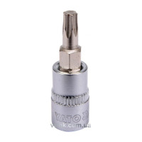 Головка торцева YATO квадрат 1/4 "TORX" Т25, L= 37 мм [150/600]