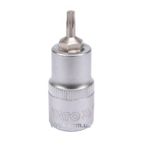 Головка торцевая YATO квадрат 1/2 "TORX" Т20, L=55 мм [40/240]