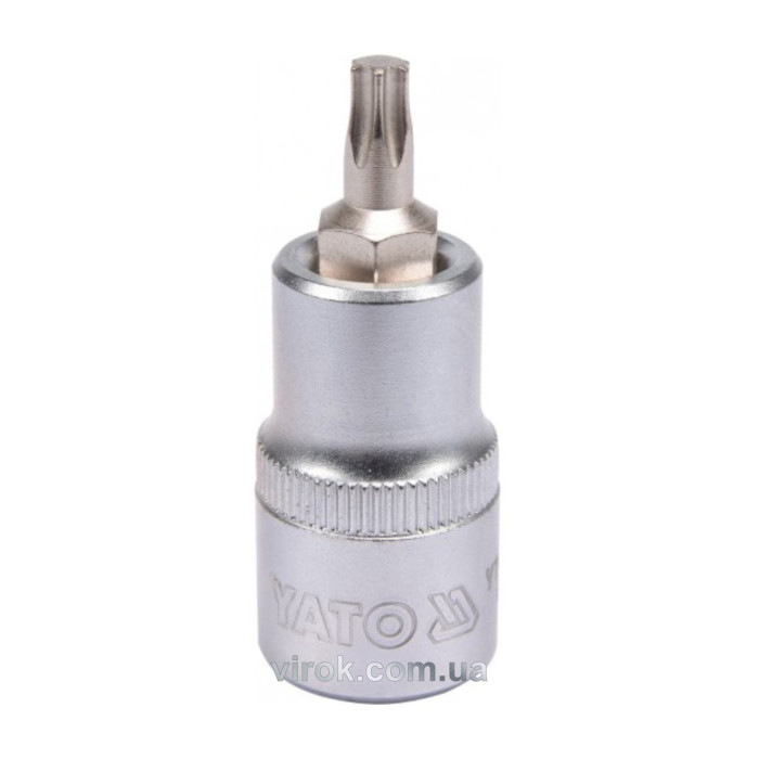 Головка торцева YATO квадрат 1/2 "TORX" Т30, L= 55 мм [40/240]