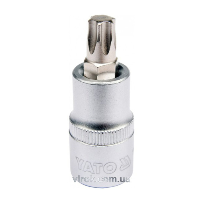 Головка торцева YATO квадрат 1/2 "TORX" Т50, L= 55 мм [40/240]