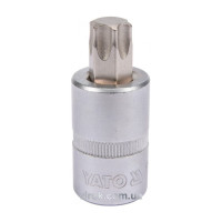 Головка торцева YATO квадрат 1/2 "TORX" Т60, L= 55 мм [40/160]