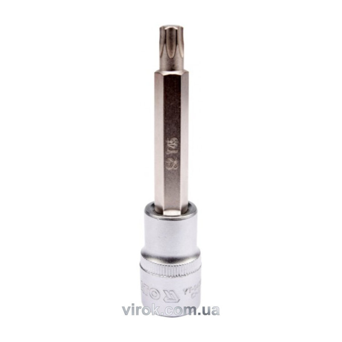 Головка торцева YATO квадрат 1/2 "TORX" подовжена Т45, L= 100 мм [20/120]