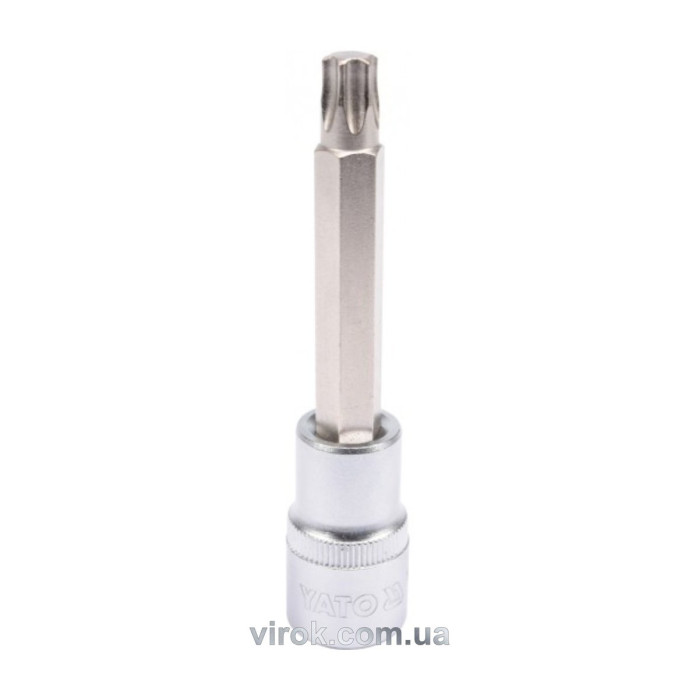 Головка торцева YATO квадрат 1/2 "TORX" подовжена Т50, L= 100 мм [20/120]