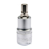 Головка торцева YATO квадрат 1/2 HEX M8, L= 55 мм [40/240]