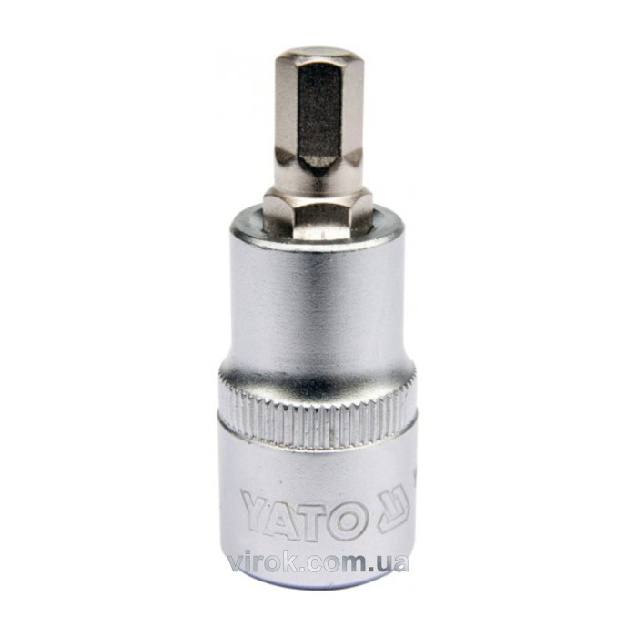 Головка торцева YATO квадрат 1/2 HEX M8, L= 55 мм [40/240]