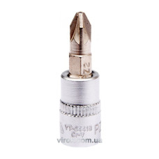 Головка торцева YATO квадрату 1/4 "Pozidriv" PZ2, L= 37 мм [150/600]