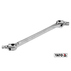 Ключ TORX 2-сторонній на шарнірах YATO : Т55 х Т60, L= 255 мм, Cr-V (DW)