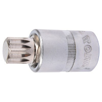 Головка торцева YATO квадрат 1/2 "SPLINE" M16, L= 55 мм [40/160]