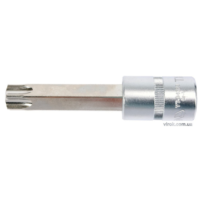 Головка торцева YATO квадрат 1/2 "TORX" подовжена Т70, L= 100 мм [20/120]