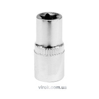 Головка торцевая YATO: TORX E4, квадрат 1/4", L=25 мм. CrV, [24/240/480]