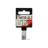 Головка торцевая 6-гранная YATO: квадрат 1/4", М9, CrV [Блистер] [6/360]