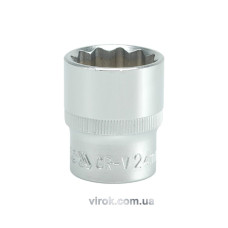 Головка торцева 12-гранна YATO : квадрат 1/2", М= 24 мм, L= 38 мм [12/60/120]