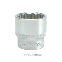 Головка торцевая 12-гранная YATO: квадрат 1/2", М=32 мм, L=42 мм [6/48/96]