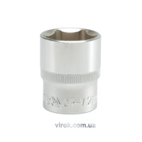 Головка торцева 6-гранна YATO : квадрат 1/2", М= 23 мм, L= 38 мм [12/60/120]
