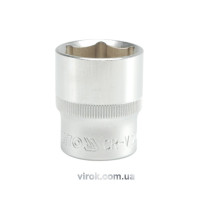 Головка торцева 6-гранна YATO : квадрат 1/2", М= 24 мм, L= 38 мм [12/60/120]