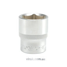 Головка торцева 6-гранна YATO : квадрат 1/2", М= 24 мм, L= 38 мм [12/60/120]