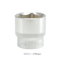 Головка торцевая 6-гранная YATO: квадрат 1/2", М=32 мм, L=42 мм [6/24/48]