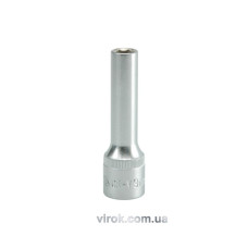 Головка торцева 6-гранна YATO : подовжена, квадрат 1/2", М= 9 мм, L= 76 мм [12/60/120]