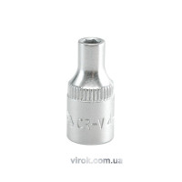 Головка торцева 6-гранна YATO : квадрат 1/4", М= 4 мм, L= 25 мм [24/240/400]